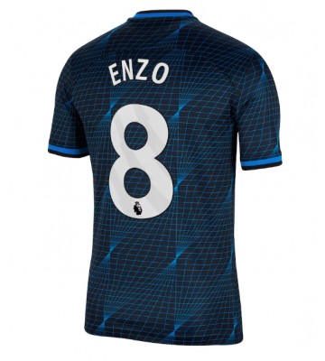Chelsea Enzo Fernandez #8 Replika Udebanetrøje 2023-24 Kortærmet